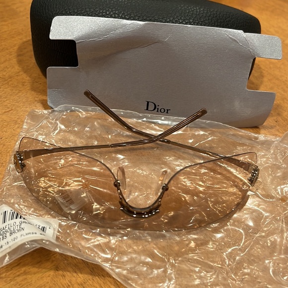 Dior shield vintage  new glasses unisex showstoppers light weight metal frame - Picture 4 of 13